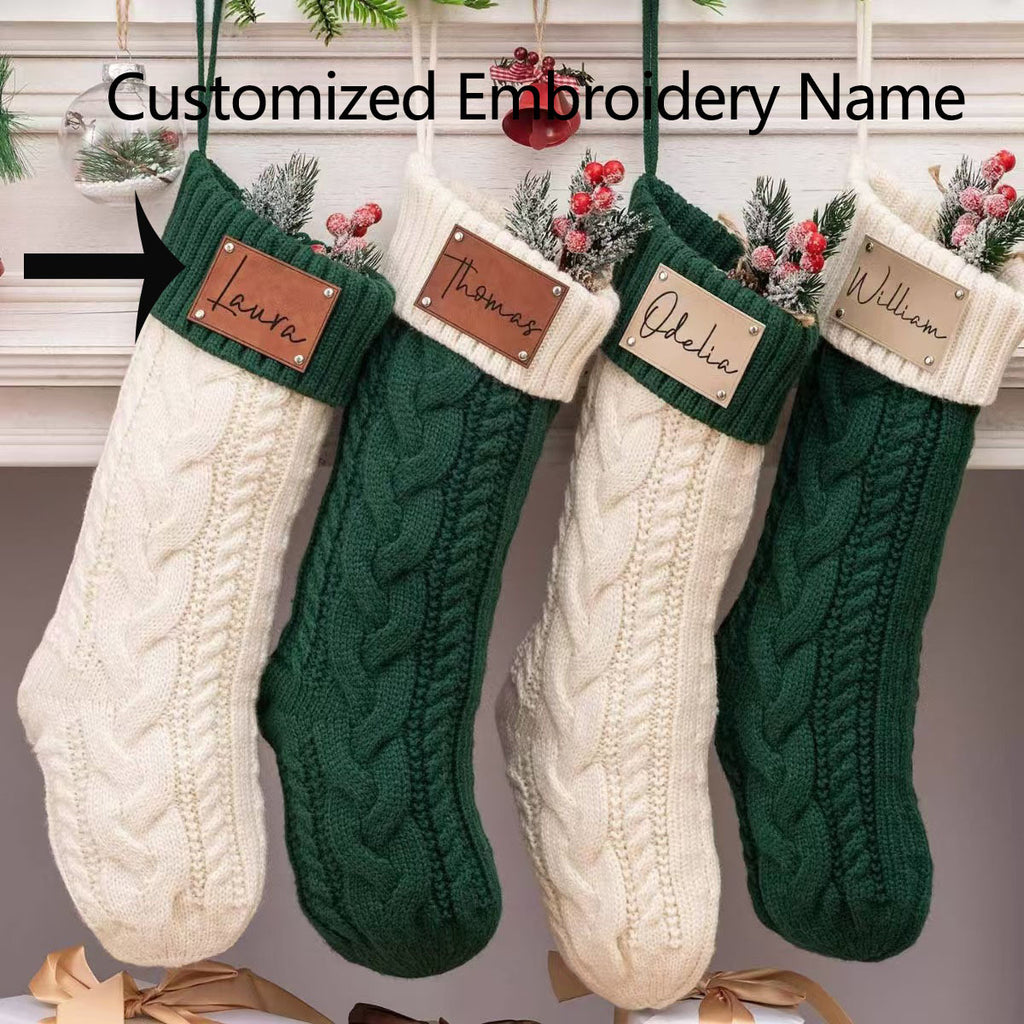 Napxon personalized Laser Customized Knitted Yarn Christmas Gift Decorative Socks