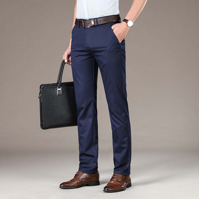 Napxon stretch Ice Silk Straight Slacks Man