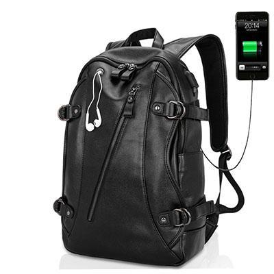 Napxon Usb Charging Leather Backpacks