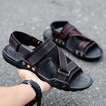 Napxon casual Roman Sandals Men Strap Velcro Shoes