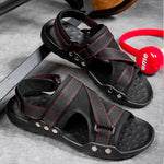 Napxon casual Roman Sandals Men Strap Velcro Shoes