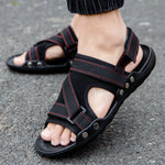 Napxon casual Roman Sandals Men Strap Velcro Shoes