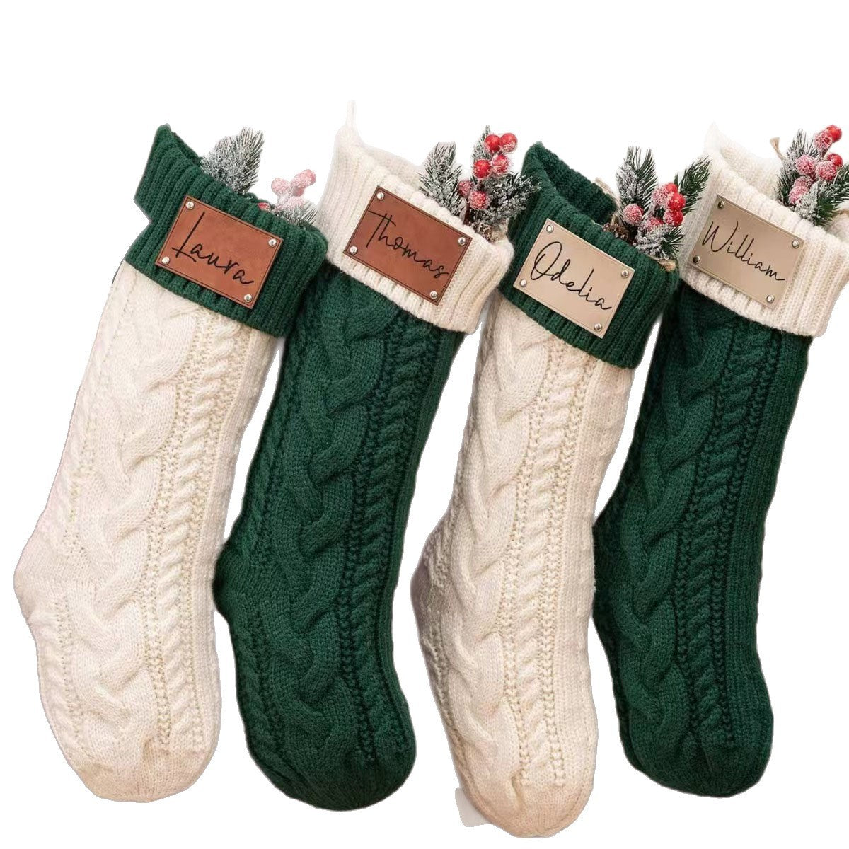 Napxon personalized Laser Customized Knitted Yarn Christmas Gift Decorative Socks