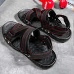 Napxon casual Roman Sandals Men Strap Velcro Shoes