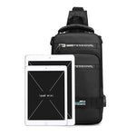 Napxon multifunction Bags For Men Nylon Backpack Crossbody Shoulder Bag With USB